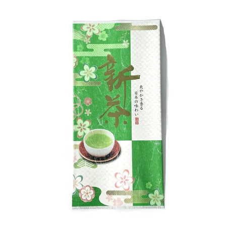 Seiwa 21938: Washi paper bag, flat 110 x 230, Shincha Bag 新茶 (Last few units) - yunomi-jp.pro