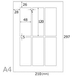 Seiwa - Inkjet Printable Washi Paper Labels - yunomi-jp.pro