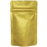 Seiwa: Resealable stand bag (gold Japanese washi paper, 6 sizes) - yunomi-jp.pro