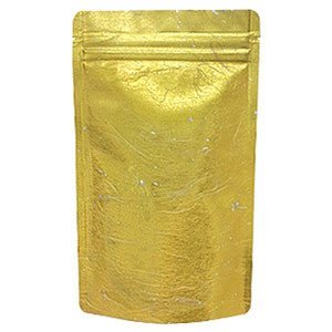 Seiwa: Resealable stand bag (gold Japanese washi paper, 6 sizes) - yunomi-jp.pro