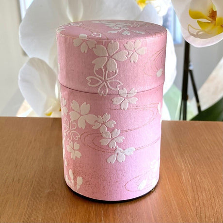 Shizucan: Sakura Tea Canister - yunomi-jp.pro