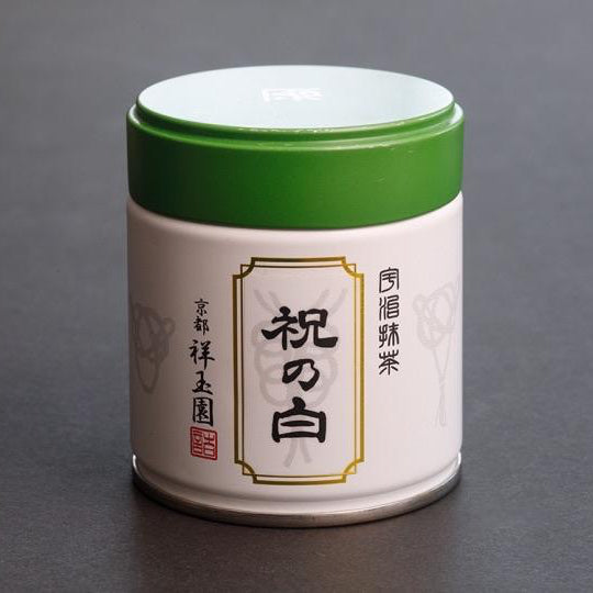 Shogyokuen: Matcha Iwai no Shiro, Premium Ceremonial Grade (40g can, Spring Harvest) 祝いの白 - yunomi-jp.pro