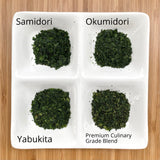 Shogyokuen: Tencha Green Tea Leaves, 4-level Sampler Set - yunomi-jp.pro
