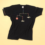 TOHOKU: Hand stitched by Tsunami Survivors Sashiko T-shirts White & Black - yunomi-jp.pro