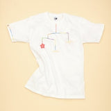 TOHOKU: Hand stitched by Tsunami Survivors Sashiko T-shirts White & Black - yunomi-jp.pro