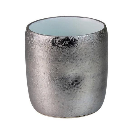 Touetsugama Aritayaki Dimple Rock Cup - Ibushi Silver - White いぶし銀内白マット　えくぼロックカップ - yunomi-jp.pro