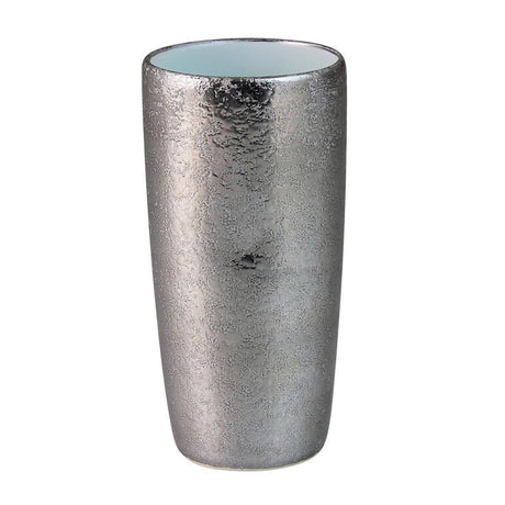 Touetsugama Aritayaki Dimple Rock Tumbler - Ibushi Silver - White いぶし銀内白　えくぼロックビアカップ - yunomi-jp.pro