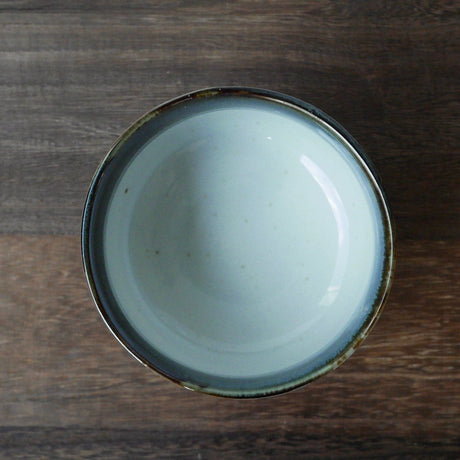 Yamaki Ikai M2034: Toho Blue Yohen Matcha Tea Bowl 唐峰紺窯変抹茶碗 - yunomi-jp.pro