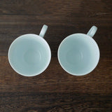 Yamani - Miyama Tableware: Blue Ink White Paired Mugs - yunomi-jp.pro