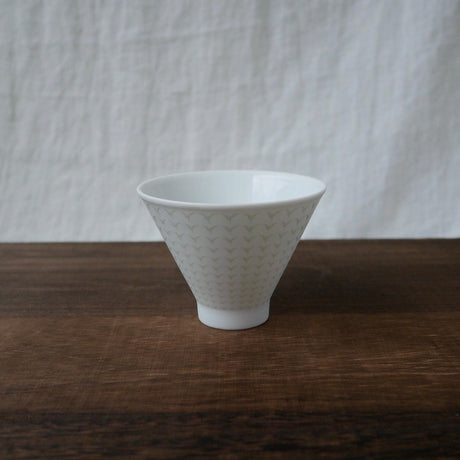 Yamani - Miyama Tableware: Chahaku Morning Glory Tea Cup - Gyokuro Green - yunomi-jp.pro
