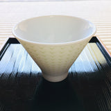 Yamani - Miyama Tableware: Chahaku Morning Glory Tea Cup - Gyokuro Green - yunomi-jp.pro