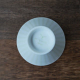 Yamani - Miyama Tableware: Chahaku Morning Glory Tea Cup - Gyokuro Green - yunomi-jp.pro