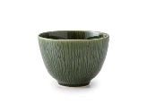 Yamani - Miyama Tableware: "Crease" Matcha Bowl Snow White - yunomi-jp.pro