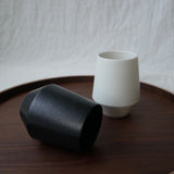 Yamani - Yamatsu Gifu: Minimalist Frustum Yunomi Tumbler, White - yunomi-jp.pro