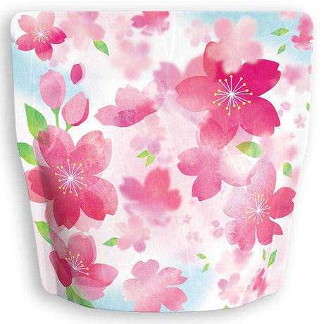 Yoshimura Pack 10130 Resealable Washi Paper Bag Sakura Blossoms Falling 雲竜ｱﾙﾐﾁｬｯｸ付ｽﾀﾝﾄﾞ袋 桜散る - yunomi-jp.pro