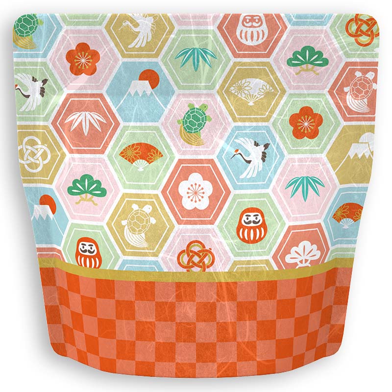 Yoshimura Pack 10134 Resealable Washi Paper Bag Celebration お祝い - yunomi-jp.pro