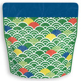 Yoshimura Pack 10155 Resealable Washi Paper Bag Wave 青海波柄 - yunomi-jp.pro