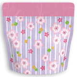 Yoshimura Pack 10157 Resealable Washi Paper Bag Sakura In Purple 桜の花柄 - yunomi-jp.pro