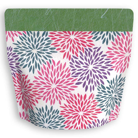 Yoshimura Pack 1313 Resealable Washi Paper Bag Mujina Chrysanthemum むじな菊 - yunomi-jp.pro