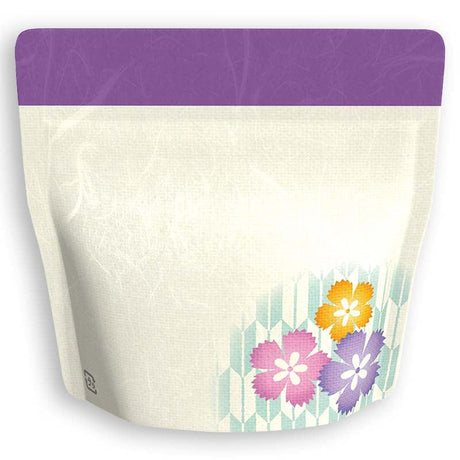 Yoshimura Pack 1325 Resealable Washi Paper Bag Flowers and Arrow Feathers 花と矢絣 - yunomi-jp.pro