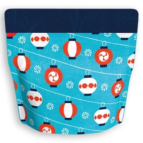 Yoshimura Pack 1334 Resealable Washi Paper Bag Festival Lanterns 祭提灯柄 - yunomi-jp.pro