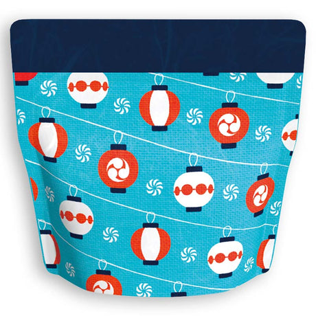 Yoshimura Pack 1334 Resealable Washi Paper Bag Festival Lanterns 祭提灯柄 - yunomi-jp.pro