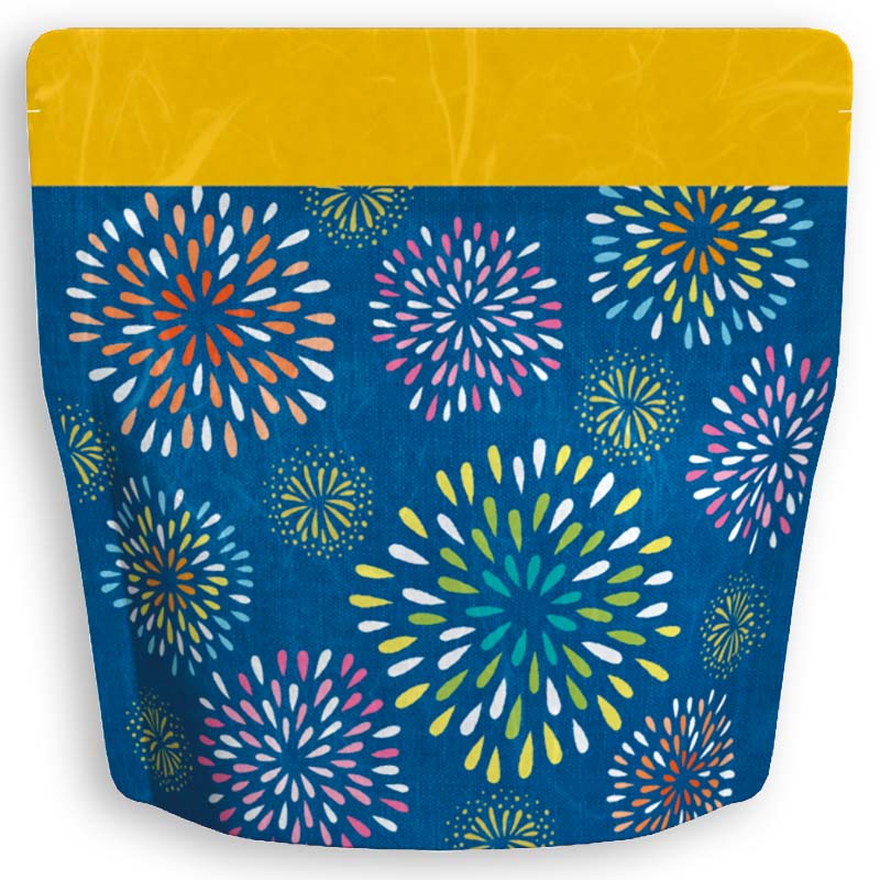 Yoshimura Pack 1370 Resealable Washi Paper Bag Fireworks Festival花火 - yunomi-jp.pro