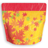 Yoshimura Pack 1373 Resealable Washi Paper Bag Red Leaves もみじ - yunomi-jp.pro