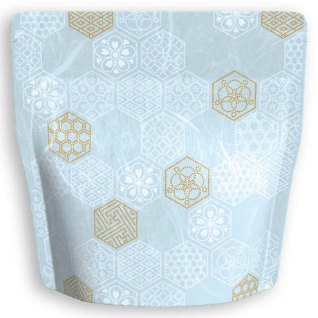 Yoshimura Pack 1385 Resealable Washi Paper Bag Turtle Shell 亀甲 - yunomi-jp.pro