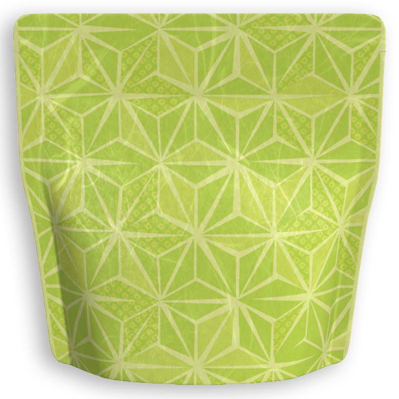 Yoshimura Pack 1396 Resealable Washi Paper Bag Hemp Leaf Hexagon 麻の葉 - yunomi-jp.pro