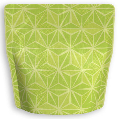 Yoshimura Pack 1396 Resealable Washi Paper Bag Hemp Leaf Hexagon 麻の葉 - yunomi-jp.pro
