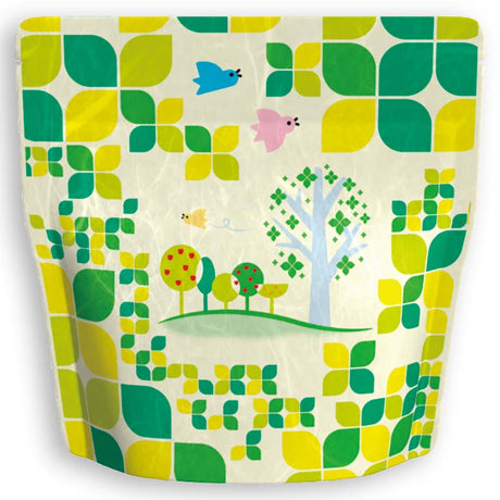 Yoshimura Pack 1402 Resealable Washi Paper Bag Forest 森林 - yunomi-jp.pro