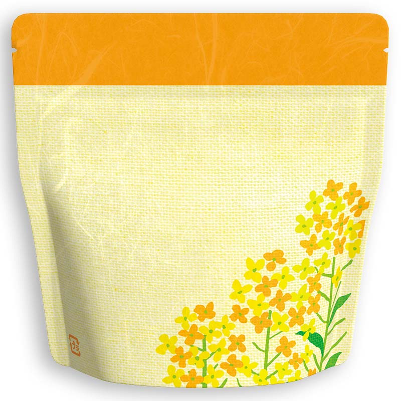 Yoshimura Pack 1451 Resealable Washi Paper Bag Field Mustard 菜の花 - yunomi-jp.pro
