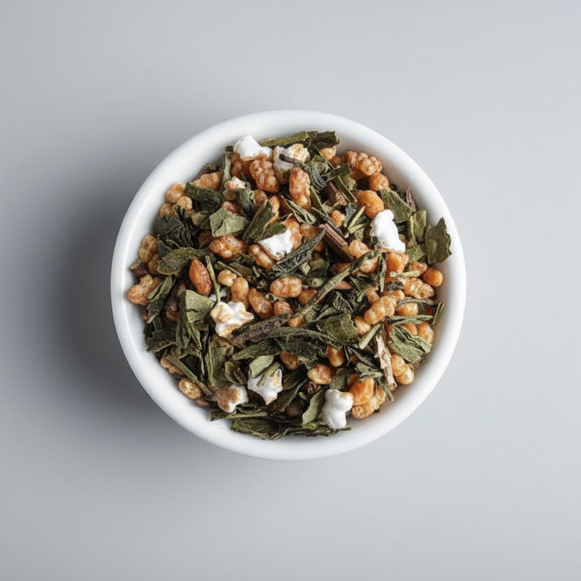 Yunomi Tea House Blend: Genmaicha Brown Rice Green Tea - yunomi-jp.pro